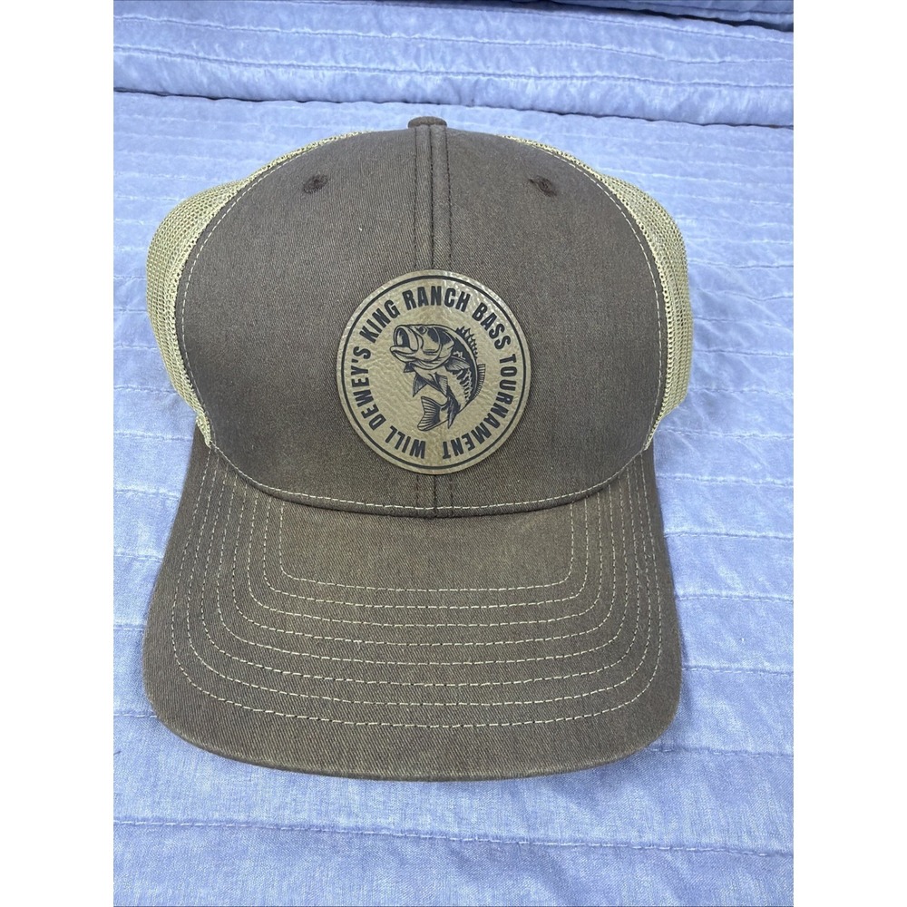 Richardson Trucker Hat Dewey's King Ranch Bass Tournament Snapback